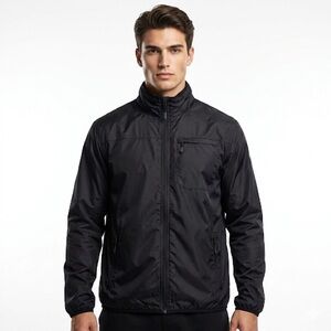 Icewear Iceland Men’s Hiking Windbreaker Black Nylon M